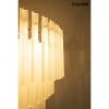 Elegancki złoty żyrandol do salonu w stylu glamour z mlecznobiałymi kloszami GORDON MSE1501100562 MOOSEE